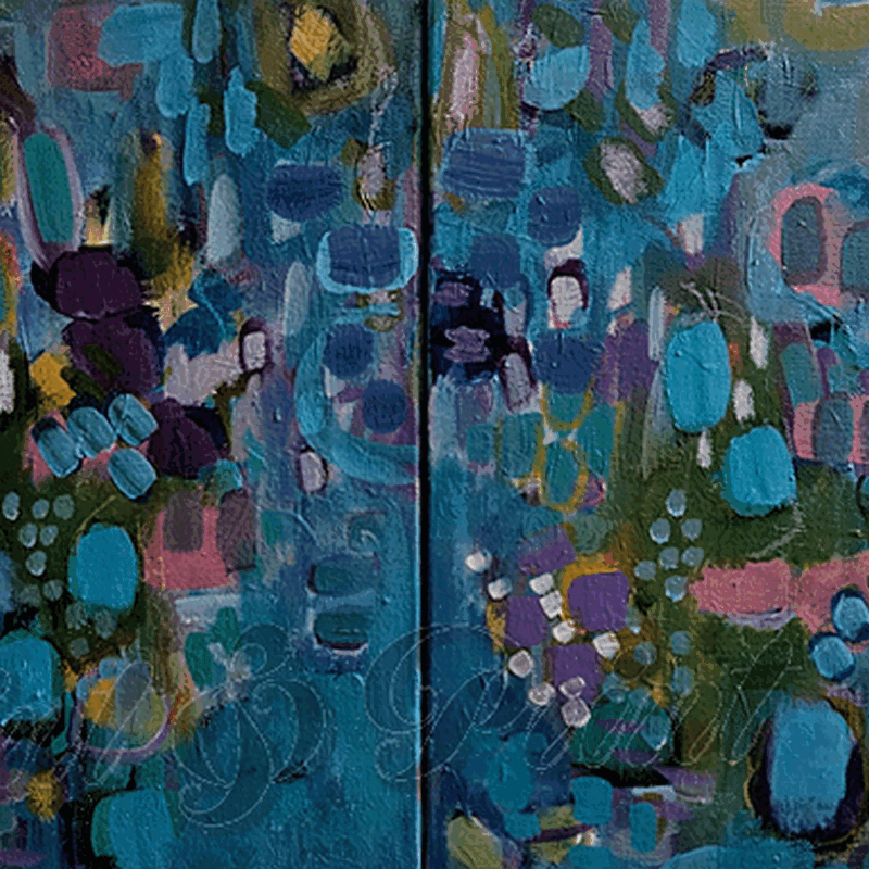 Split Abstract Wall Art