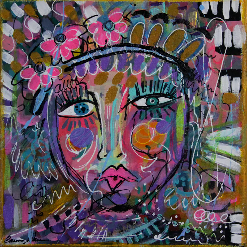 Acrylic on canvas painting