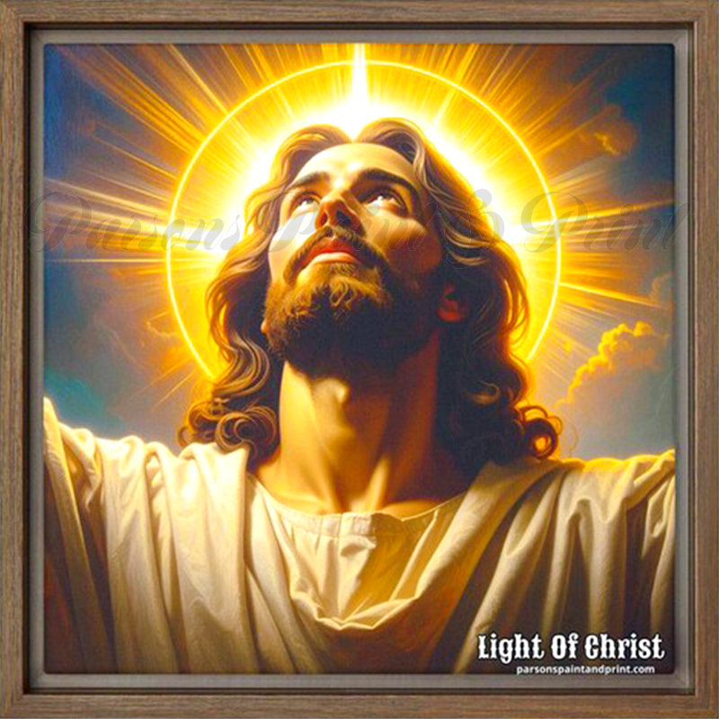 Light Of Christ Framed Canvas