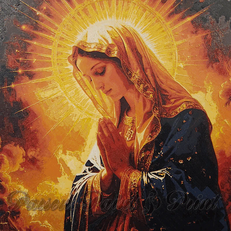Blessed Mary Layered Wall Art